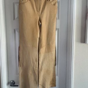 Leather Harley pants never wore a size 10 nude color